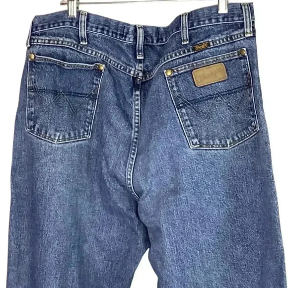 Wrangler Jeans Men 40X32 Blue George Strait Cowboy Cut Relaxed Medium Vintage - Picture 6 of 8